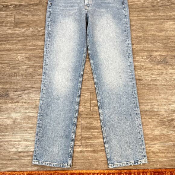 Anine Bing High Waisted Light-Wash Denim Straight Leg Jeans (Sz 27) - Picture 5 of 12